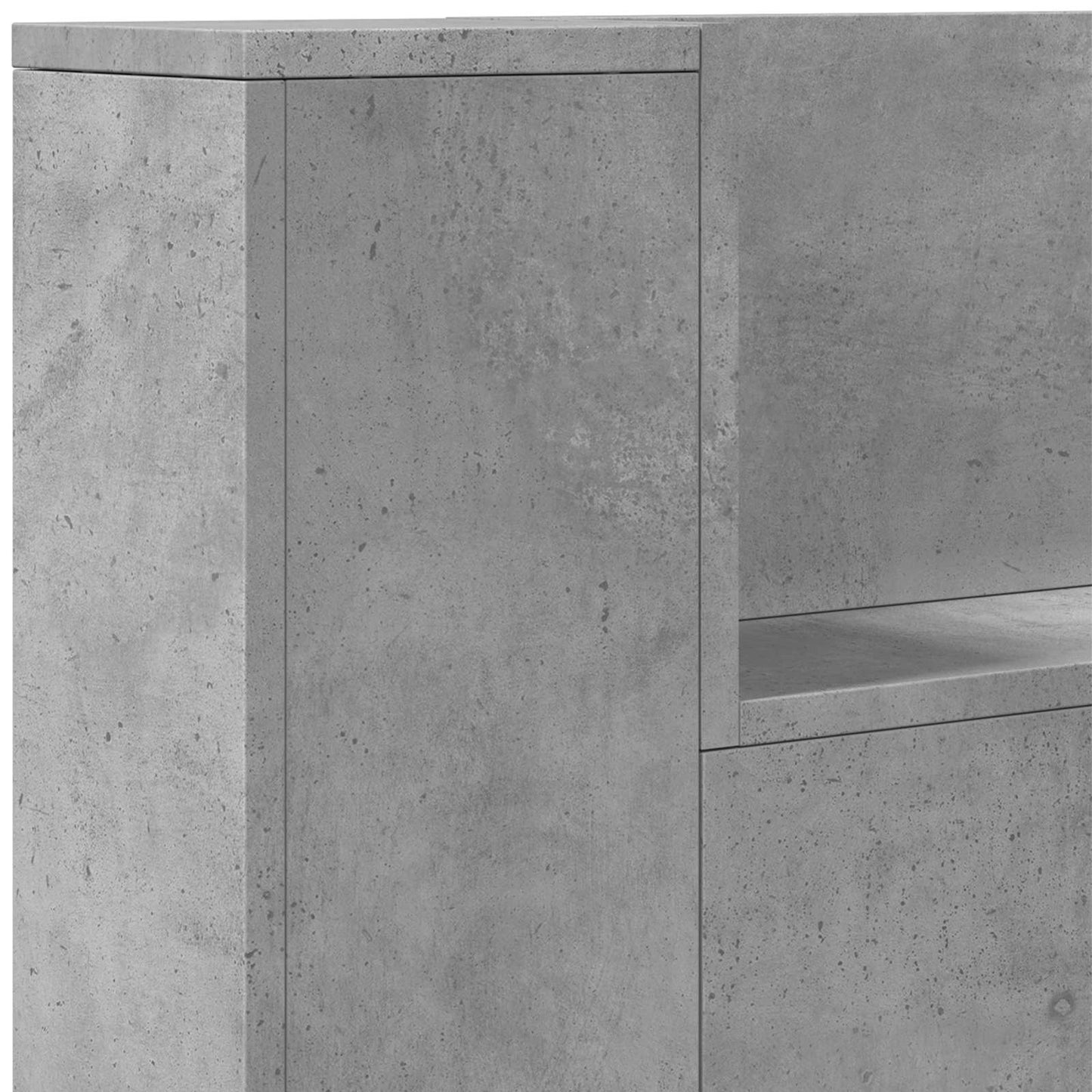 Hovedgærde kabinet med LED Beton 180 x 16,5 x 103,5 cm