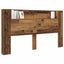 Hovedgærde kabinet med LED Gammelt træ 180 x 16,5 x 103,5 cm