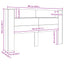 Hovedgærde kabinet med LED Gammelt træ 180 x 16,5 x 103,5 cm