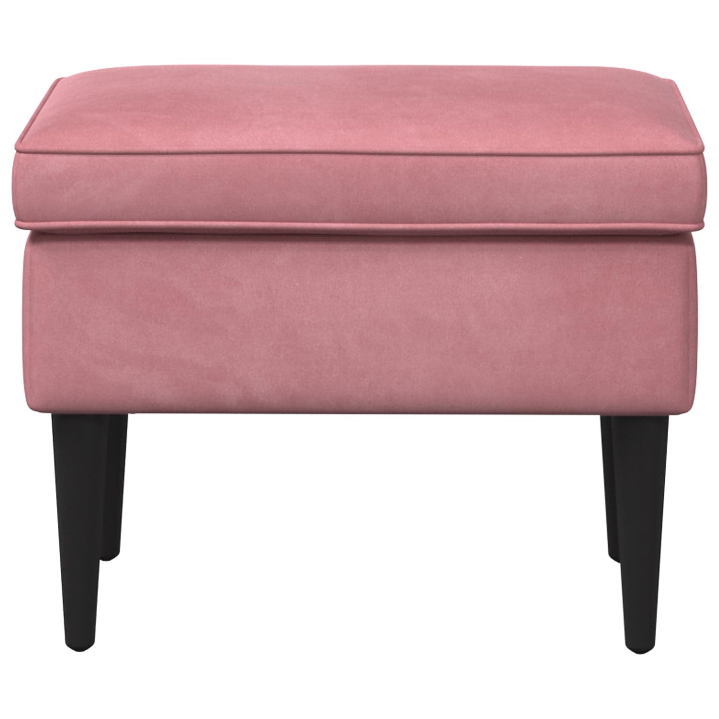 Fodskammel Lyserød 55 x 35 x 41 cm Fløjl