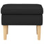 Fodskammel Sort 55 x 35 x 41 cm Stof