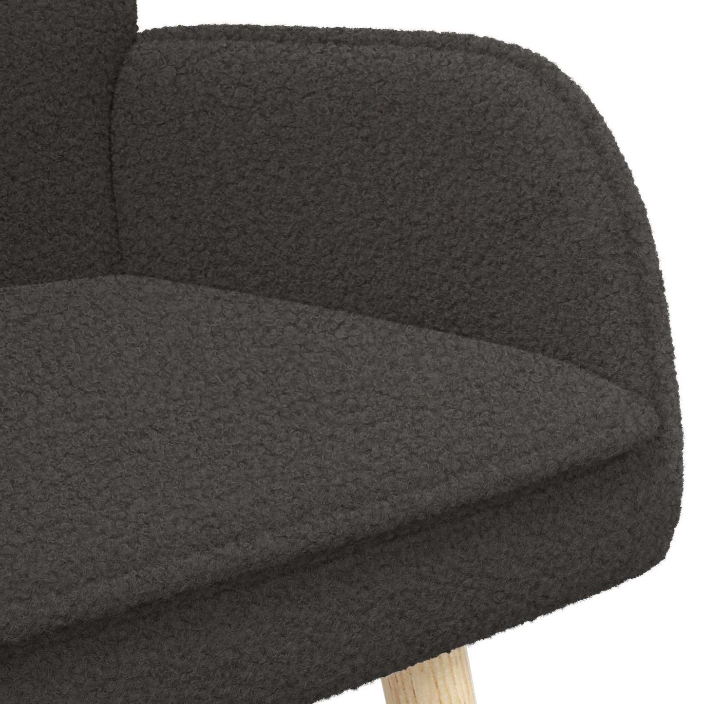2-personers sofa Mørkegrå 115 x 61 x 87 cm Bouclé