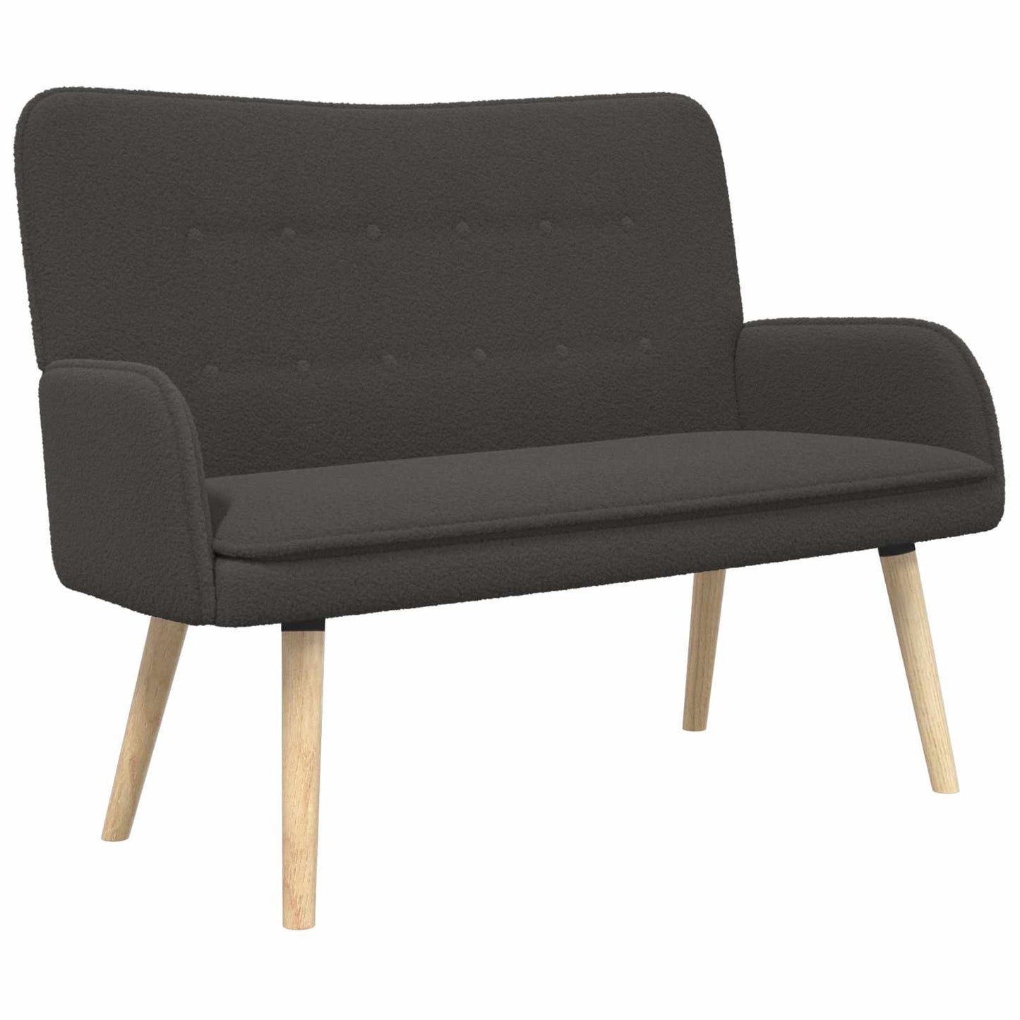 2-personers sofa Mørkegrå 115 x 61 x 87 cm Bouclé