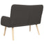 2-personers sofa Mørkegrå 115 x 61 x 87 cm Bouclé