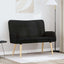 2-personers sofa Sort 115 x 61 x 87 cm Bouclé