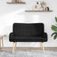 2-personers sofa Sort 115 x 61 x 87 cm Bouclé