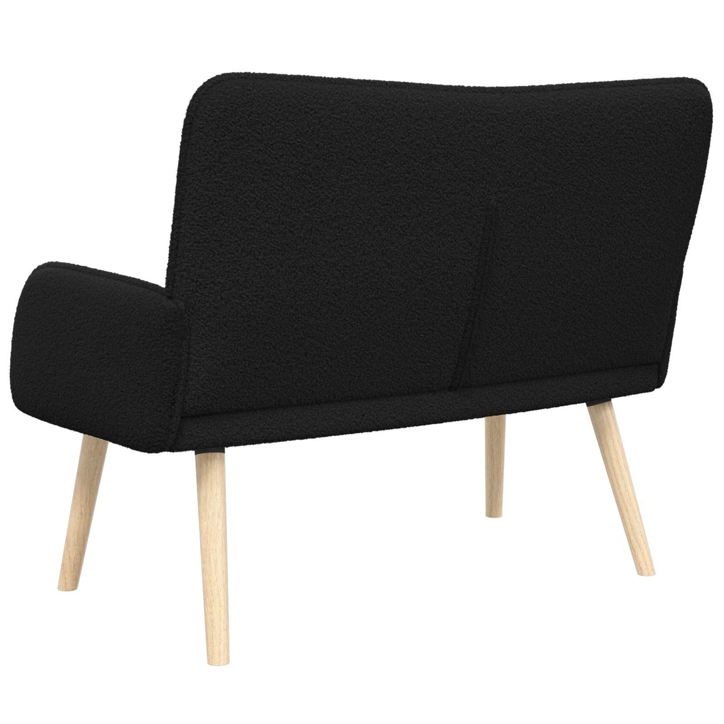 2-personers sofa Sort 115 x 61 x 87 cm Bouclé