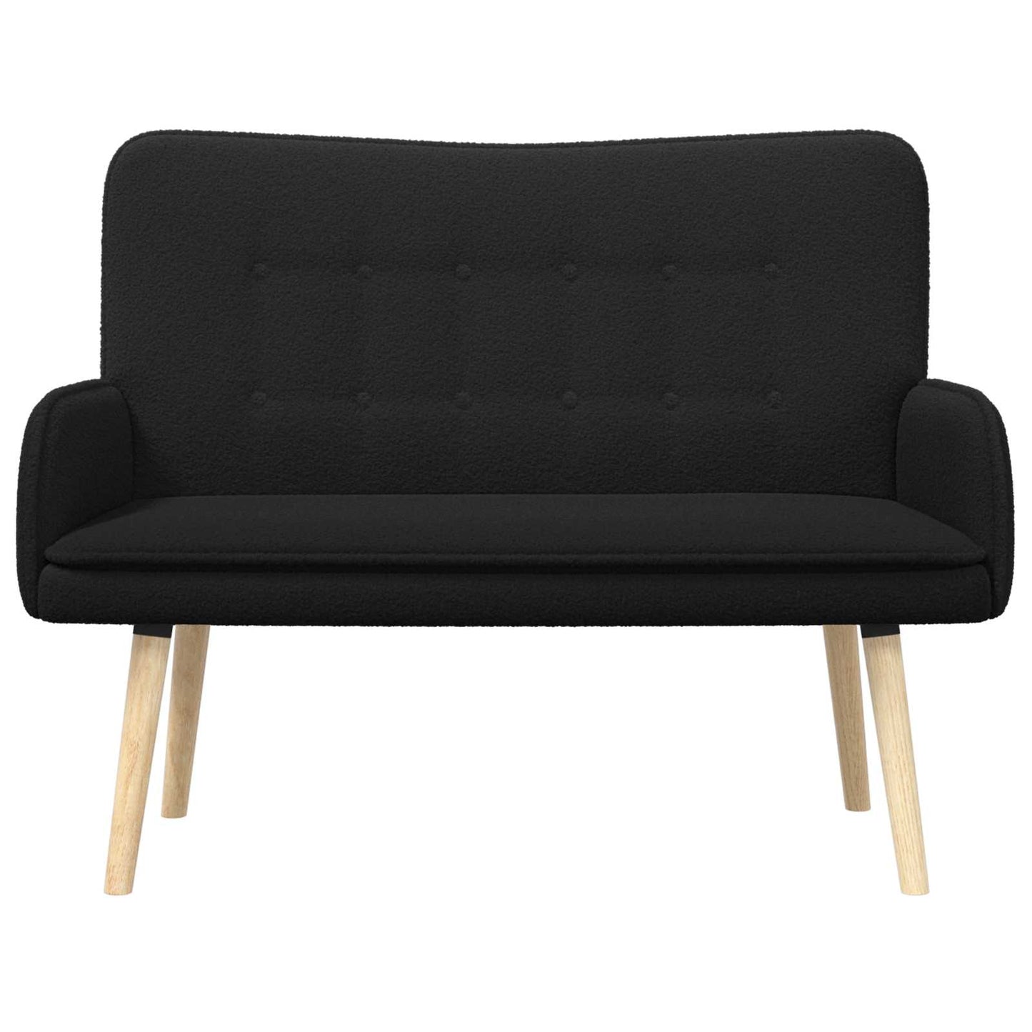 2-personers sofa Sort 115 x 61 x 87 cm Bouclé