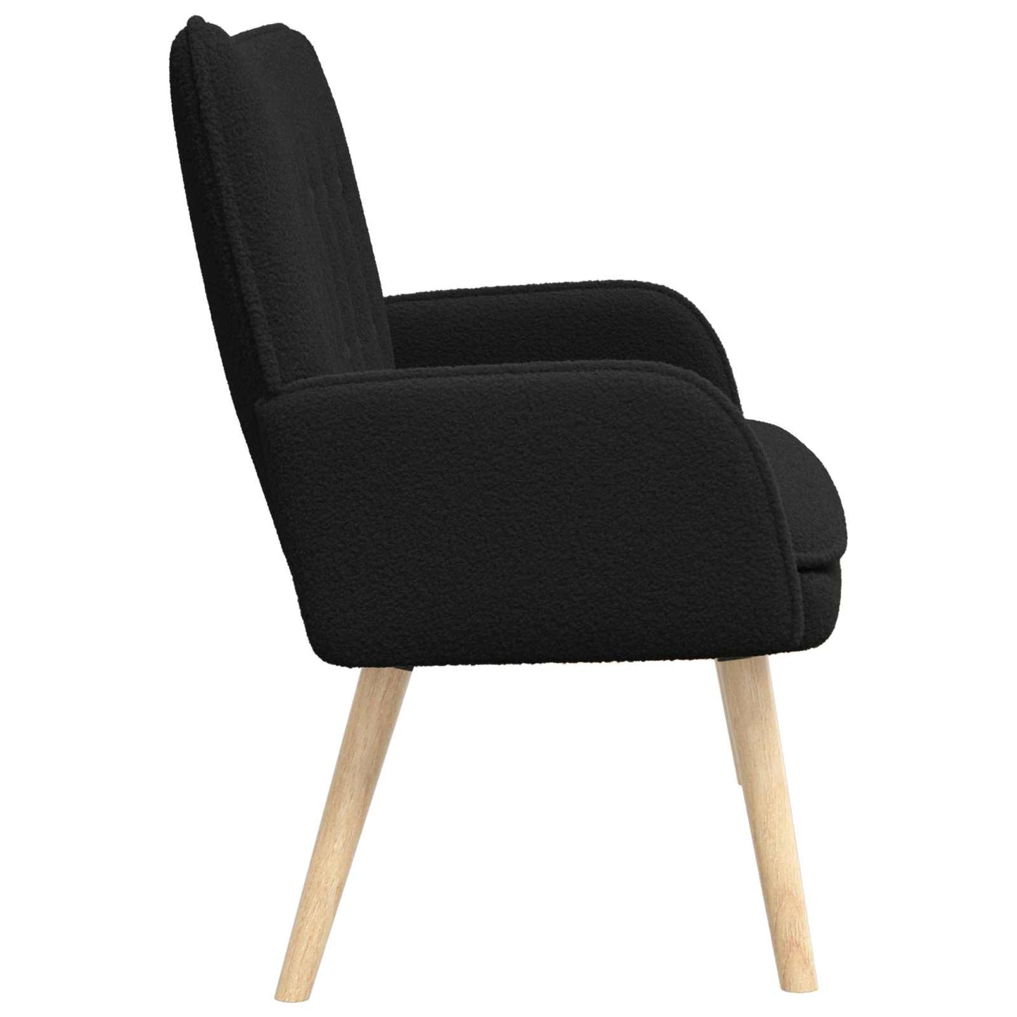 2-personers sofa Sort 115 x 61 x 87 cm Bouclé