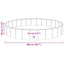 Børne svømmepool Rød Ø200 x 30 cm Tykt PVC og konstrueret træ