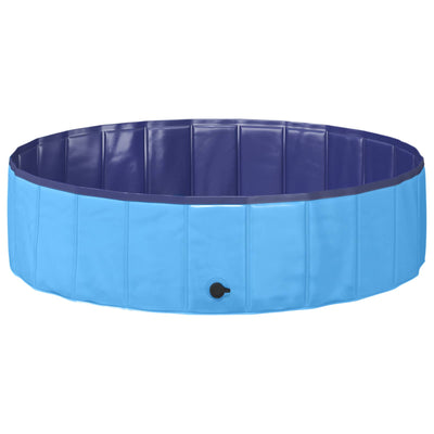 Børne svømmepool Blå Ø 120 x 30 cm Tykt PVC og konstrueret træ