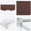 Udtrækkelig markise Brun 3 x 2 m 100% Polyester og Aluminium