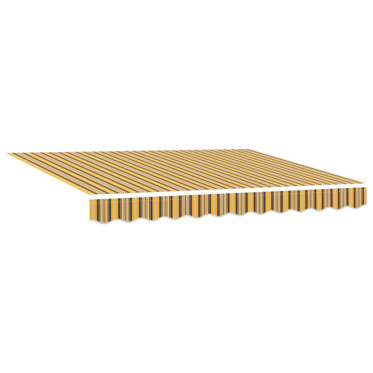 Udtrækkelig markise Gul, Grå og Hvid 2,5 x 2 m