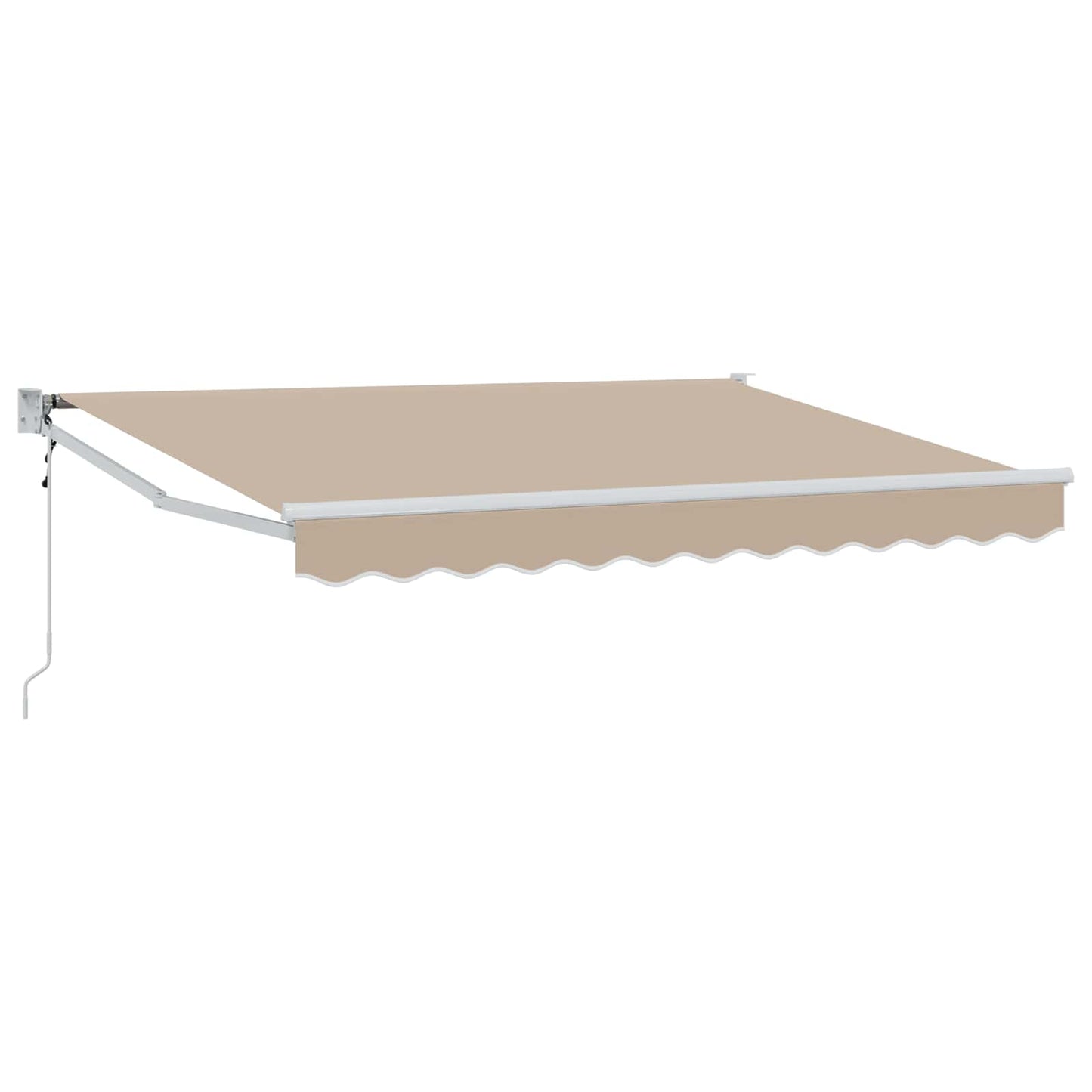 Udtrækkelig markise Beige 3,5 x 2 m Polyester og metal