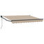 Udtrækkelig markise Beige 3,5 x 2 m Polyester og metal