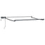 Manuel udtrækkelig markise med LED 2,5 x 2 m