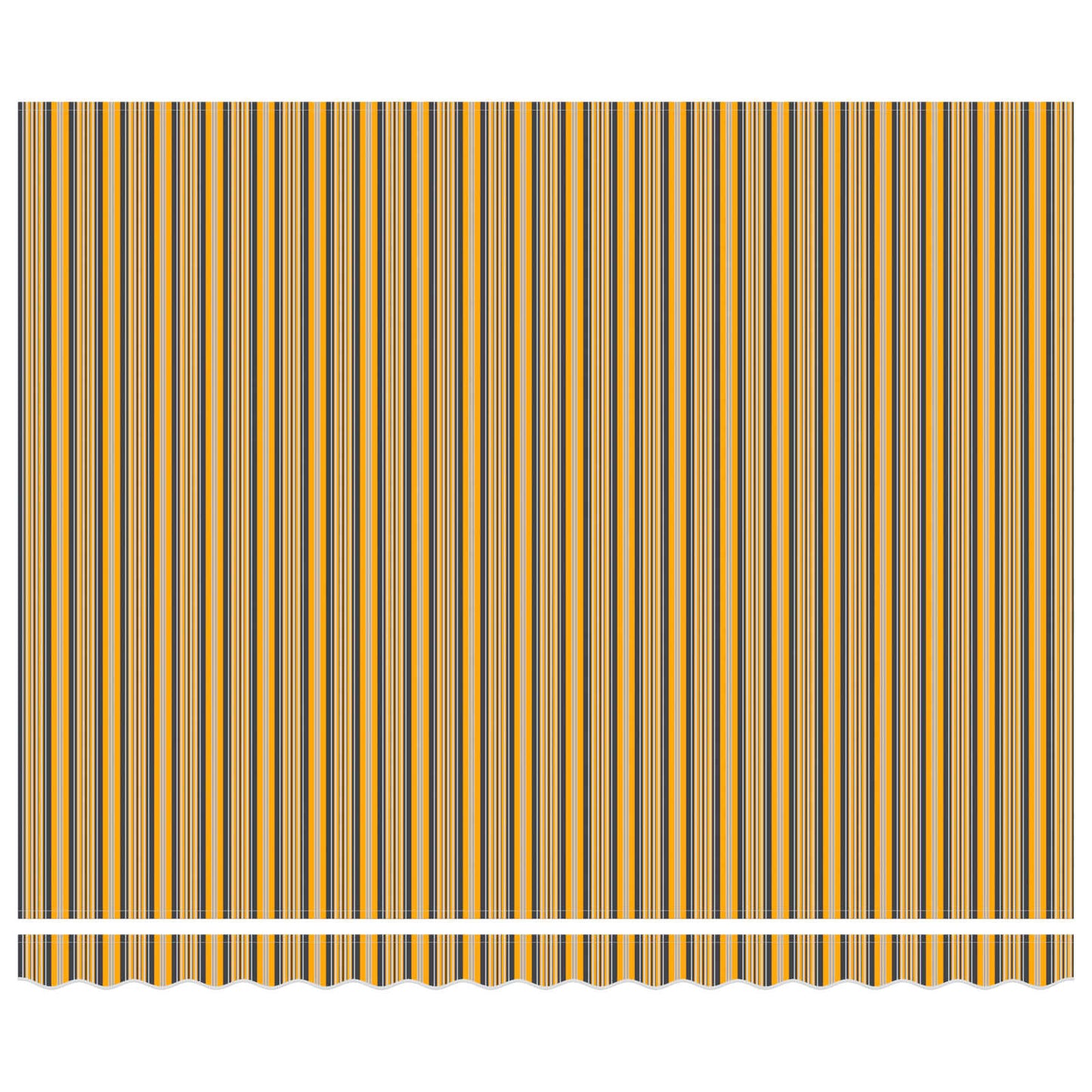Utrækkelig Markise Gul og Grå 400 × 300 cm Canvas og Aluminium