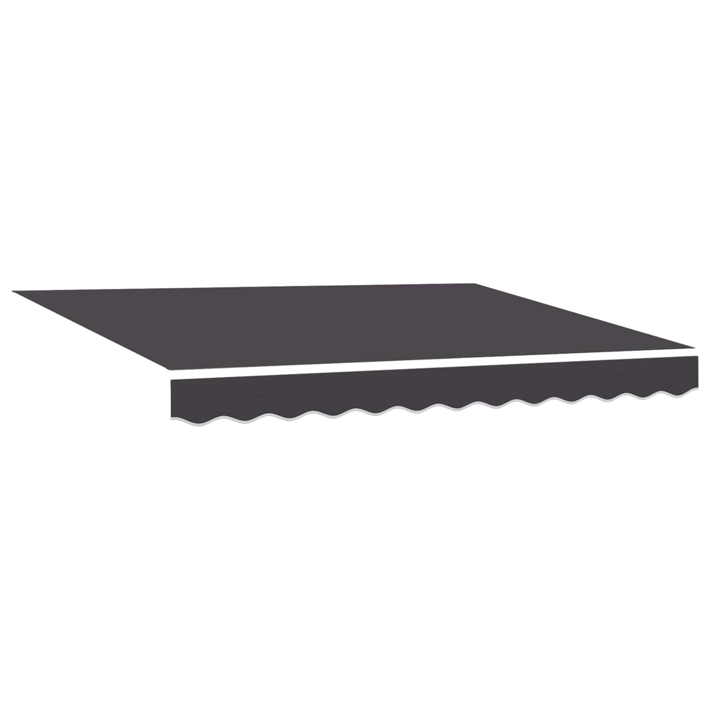 Manuel markise-ramme med LED-lys Hvid og antracit 2,5 x 2 m