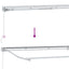 Manuel markise-ramme med LED-lys Beige og hvid 3,5 x 2 m
