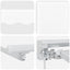 Manuel markise-ramme med LED-lys Hvid 3 x 2,5 m