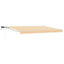Manuel markise-ramme med LED-lys Gul og Hvid 4,5 × 3 m