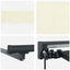 Manuel markise-ramme med LED-lys Creme og antracit 3,5 x 2 m