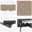 Manuel markise-ramme med LED-lys Beige og Antracit 3,5 x 2 m