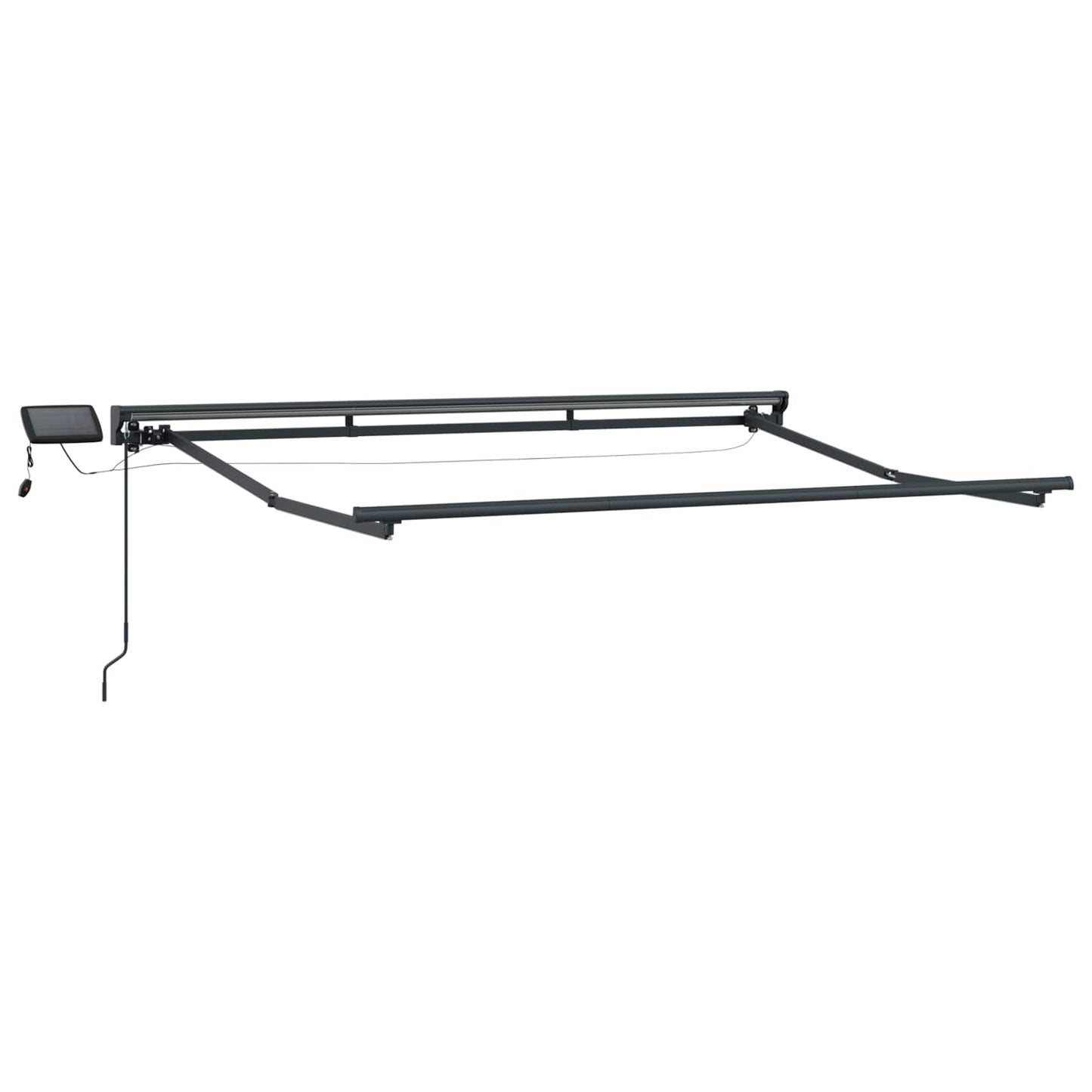 Manuel markise-ramme med LED-lys Beige og Antracit 3,5 x 2 m