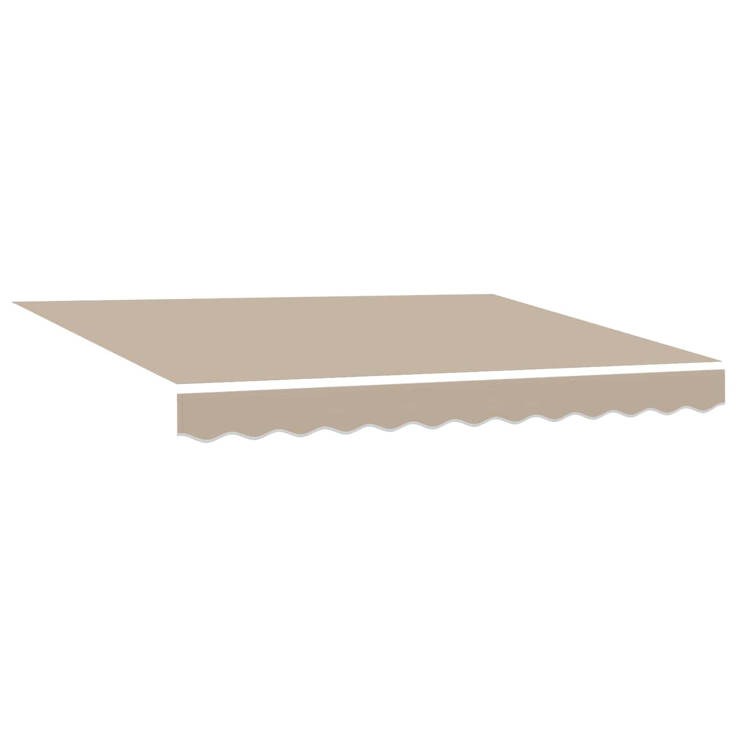 Manuel markise-ramme med LED-lys Beige og Antracit 3,5 x 2 m