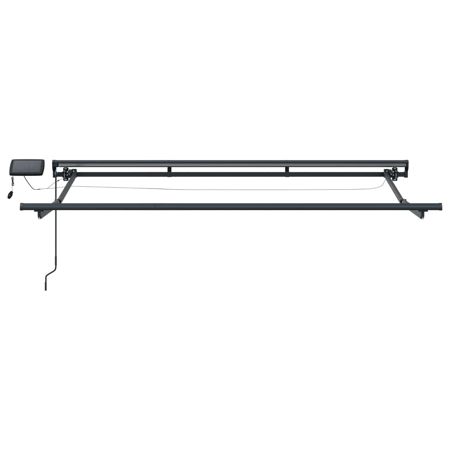 Manuel markise-ramme med LED-lys Beige og Antracit 3,5 x 2 m