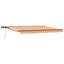 Manuel markise-ramme med LED-lys 4 x 2 m