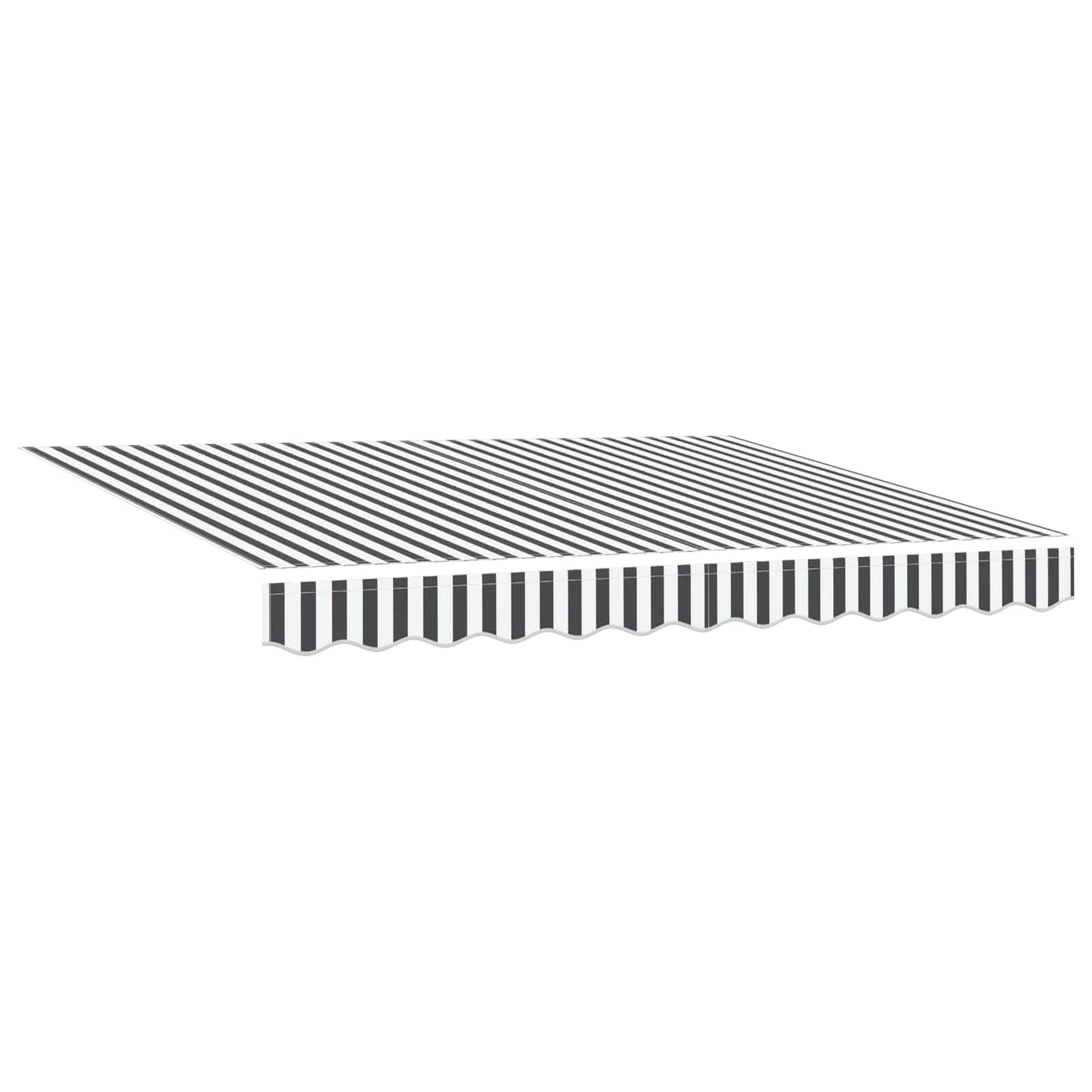 Manuel markise-ramme med LED-lys Anthracit og hvid 3 x 2,5 m