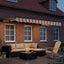 Manuel markise-ramme med LED-lys 3 x 2,5 m