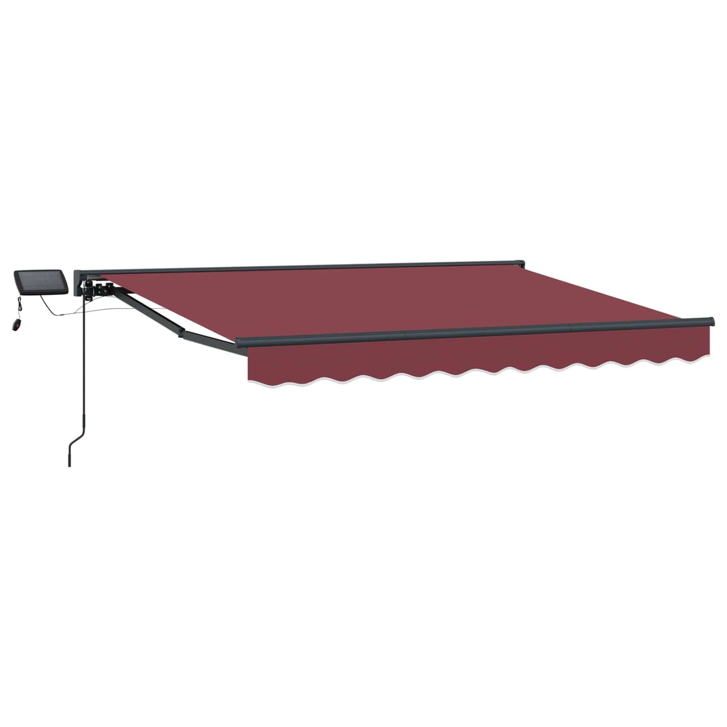 Manuel markise-ramme med LED-lys 3,5 x 2,5 m
