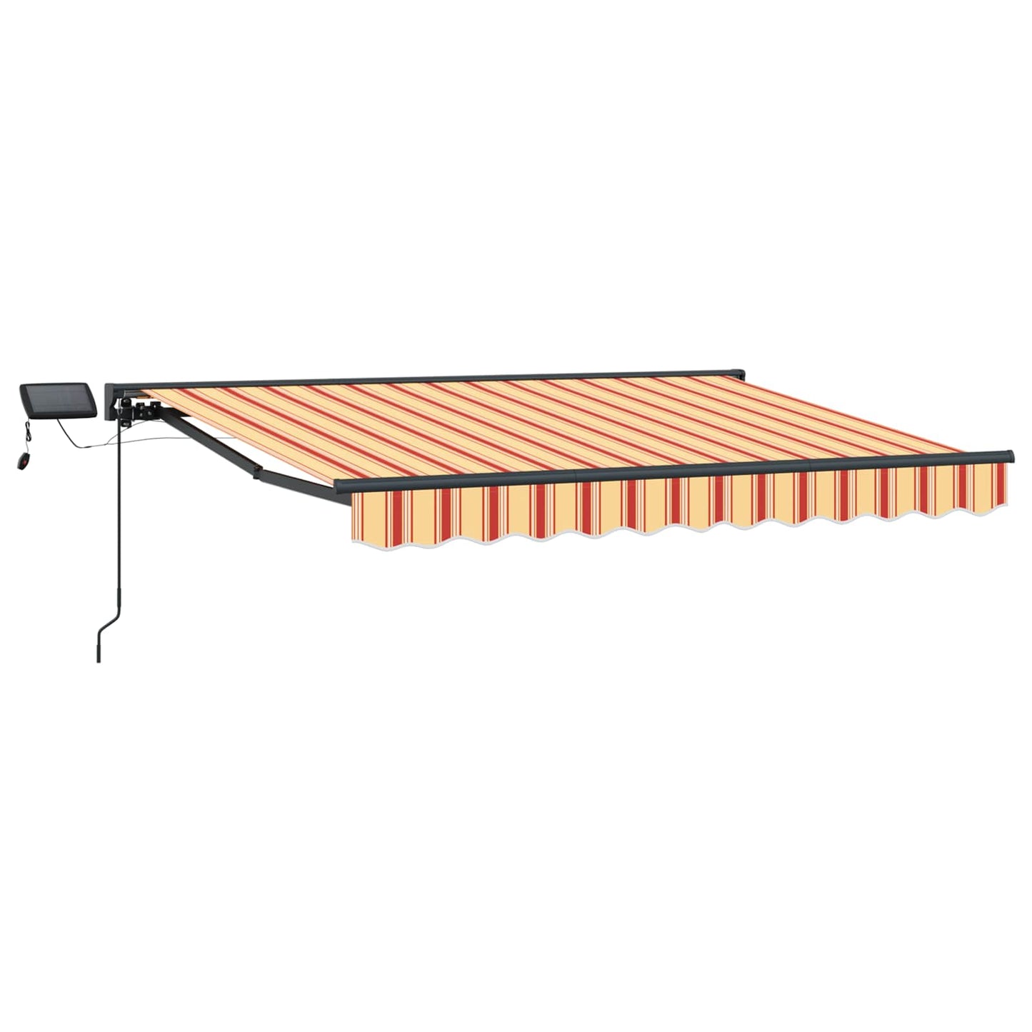 Manuel markise-ramme med LED-lys 3,5 x 2,5 m