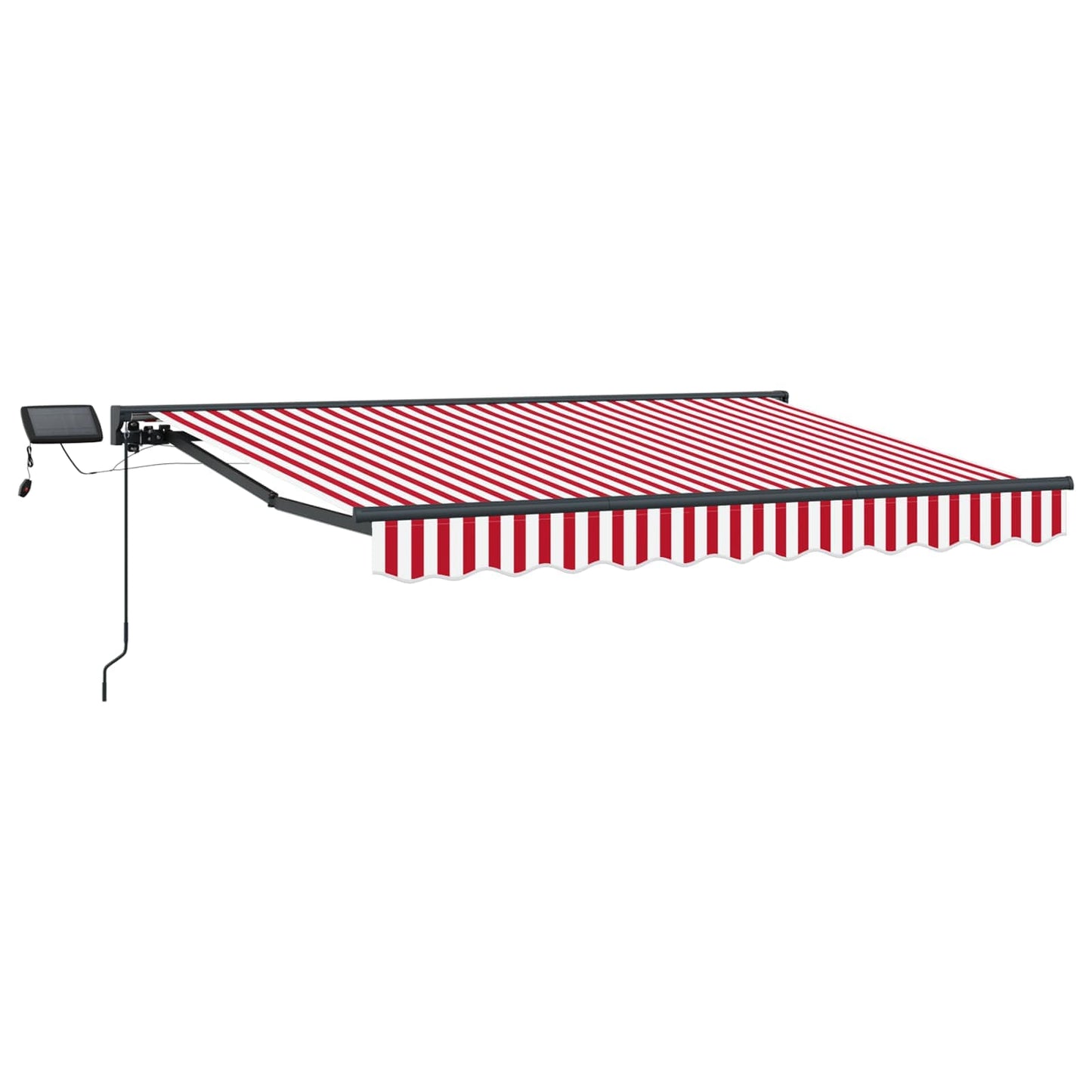 Manuel markise-ramme med LED-lys 3,5 x 2,5 m