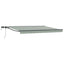 Manuel markise-ramme med LED-lys 4 × 3 m