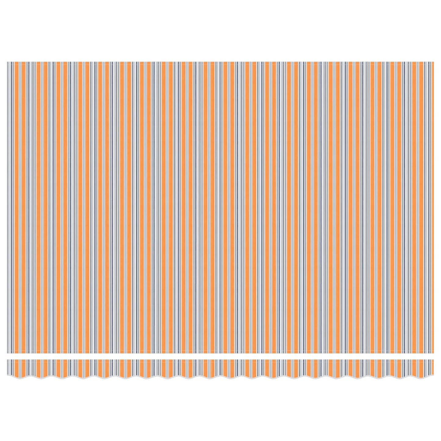 Manuel markise-ramme med LED-lys 4,5 × 3,5 m