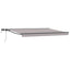 Manuel markise-ramme med LED-lys 4,5 × 3,5 m