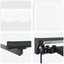 Manuel markise-ramme med LED-lys Hvid og antracit 5 × 3,5 m