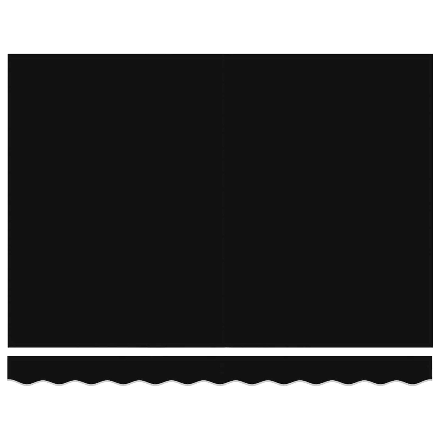 Elektrisk Utrækkelig Markise Sort og Hvid 3 x 2,5 m