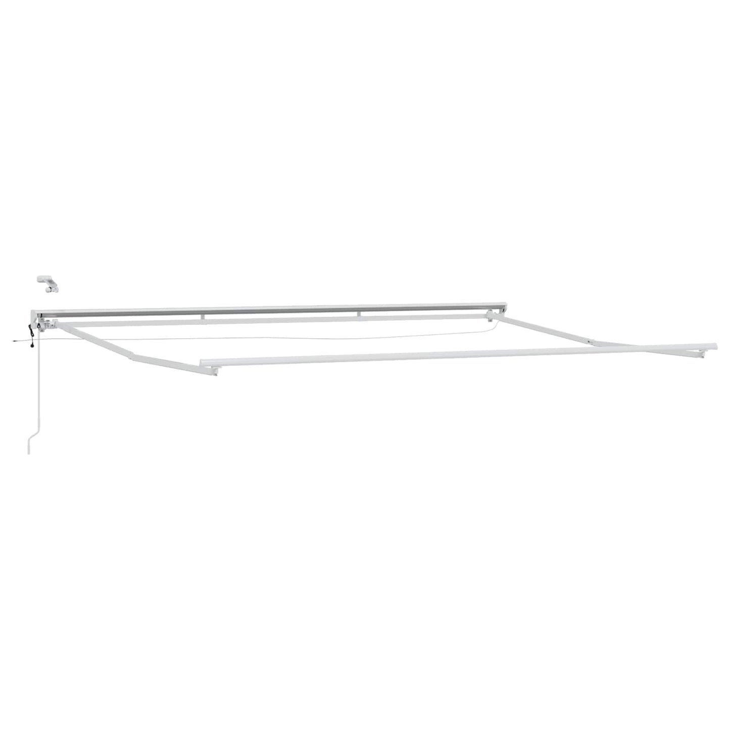 Elektrisk Utrækkelig Markise Blå, Orange, Hvid 4 × 3 m