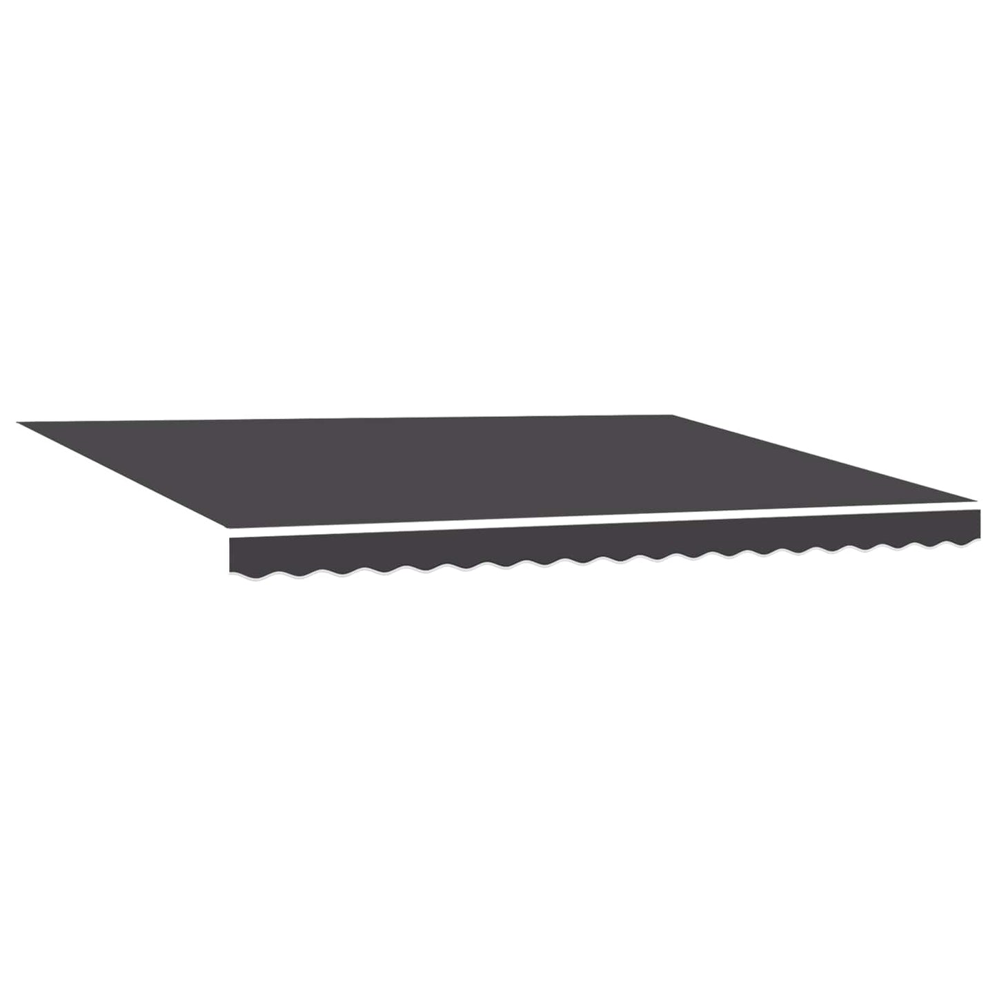 Elektrisk Utrækkelig Markise Anthracit og hvid 5 × 3,5 m