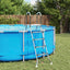 Stige til overjordisk pool 195 x 150 cm 4-trins