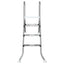 Poolstige til delvist nedgravet pool 172 x 106 cm 3-trins