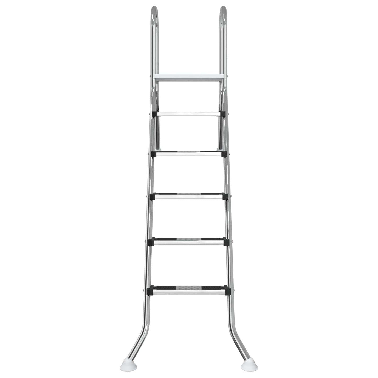 Poolstige til delvist nedgravet pool 222 x 128 cm 5-trins