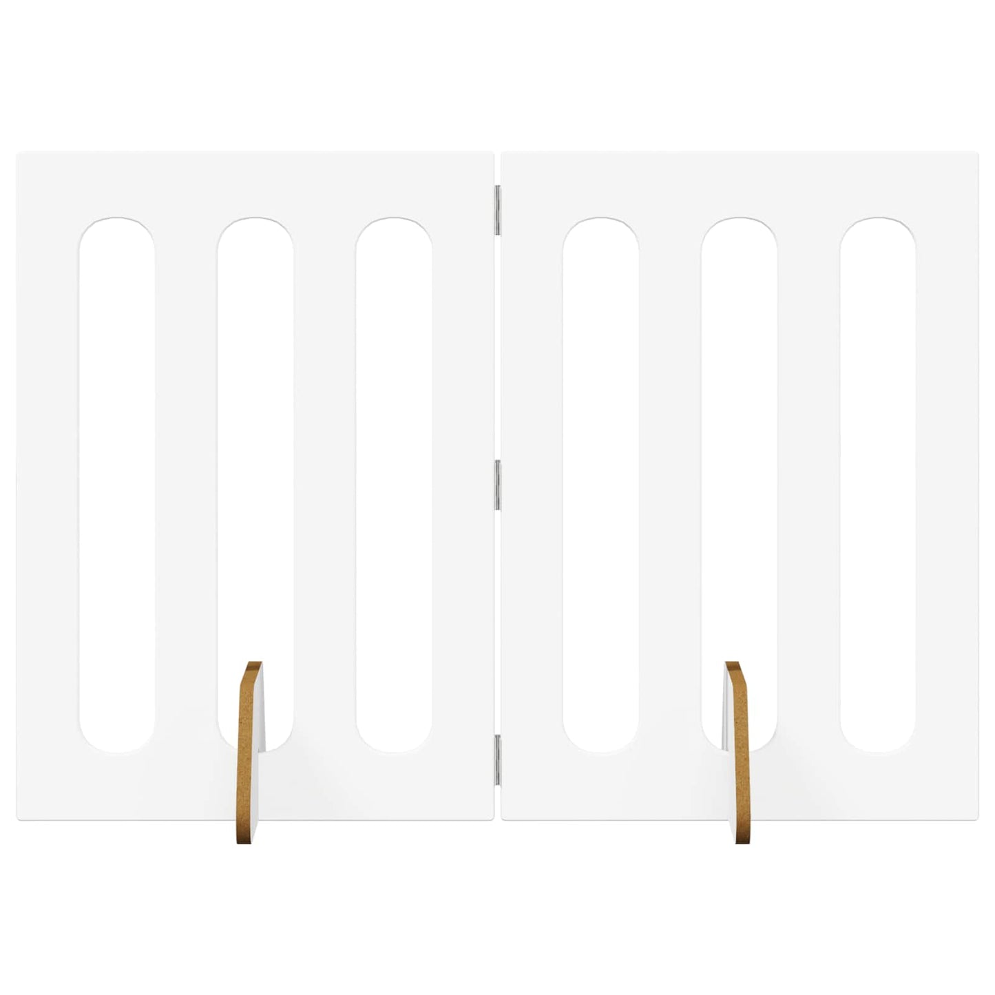 Foldbar hundegård 2 pcs Hvid 100,5 x 38 x 70 cm Konstrueret træ