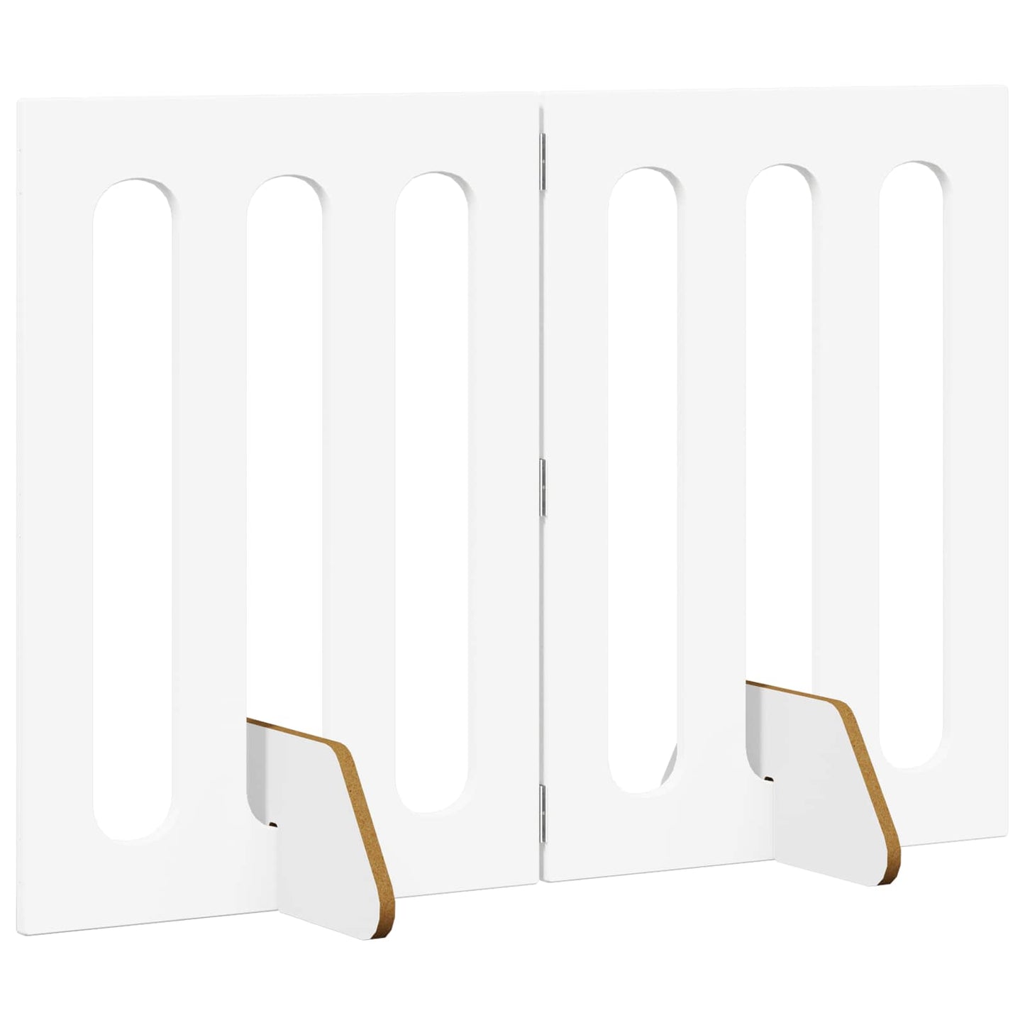 Foldbar hundegård 2 pcs Hvid 100,5 x 38 x 70 cm Konstrueret træ