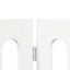 Foldbar hundegård 4 pcs Hvid 201 x 38 x 70 cm Konstrueret træ