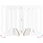 Foldbar hundegård 4 pcs Hvid 201 x 38 x 70 cm Konstrueret træ